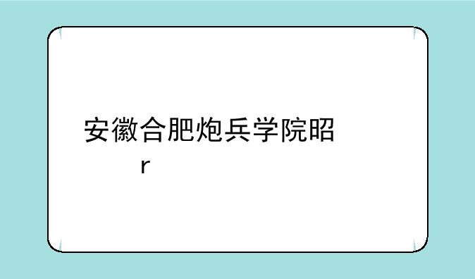 安徽合肥炮兵学院是几本