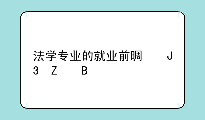 法学专业的就业前景和方向